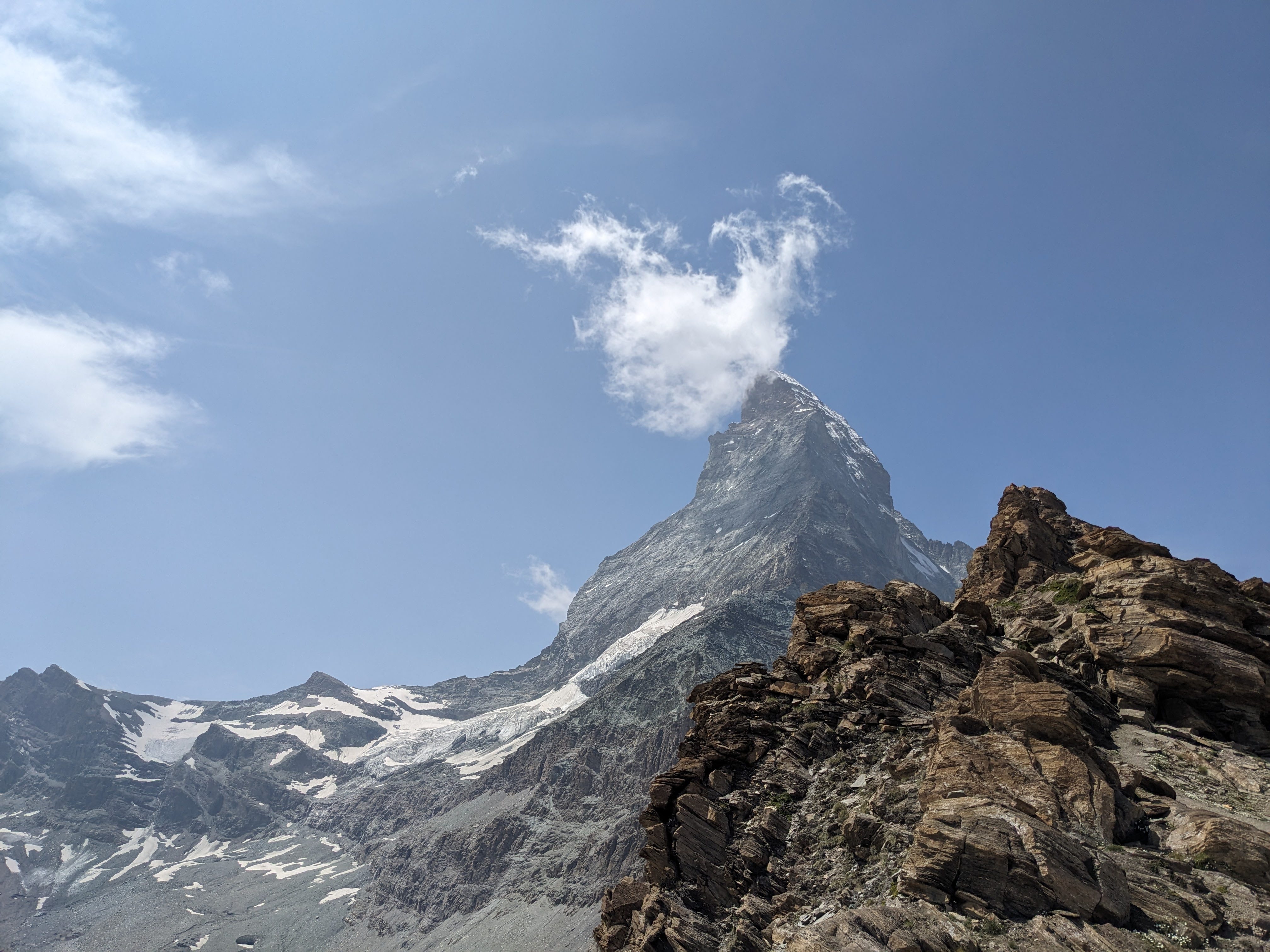 Alpine landscape near the Matterhorn